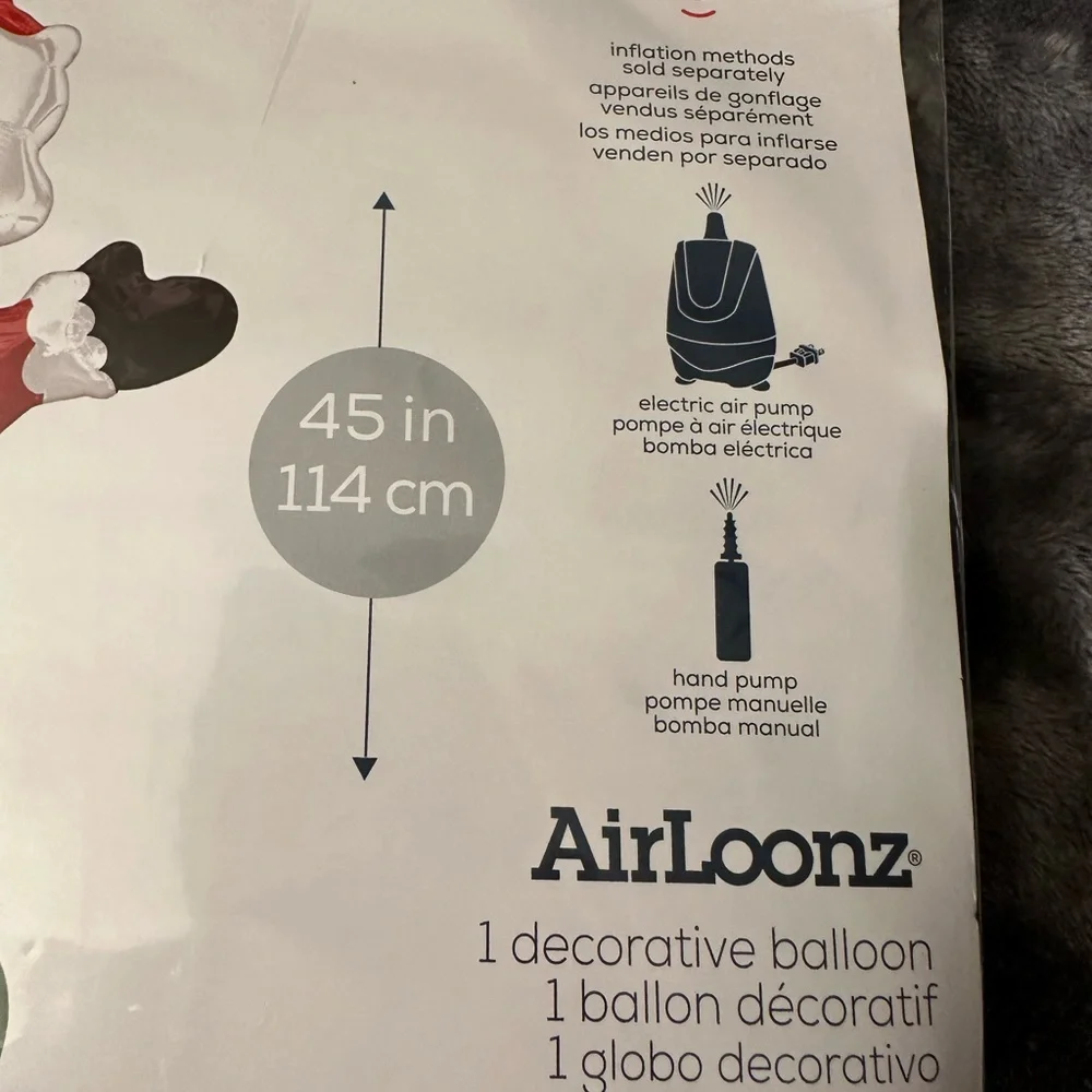 Christmas Decorations Balloons Santa Claus Foil Jumbo Airloonz Latex Party 3 Ft